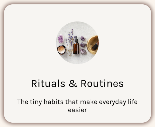 routines and rituals card